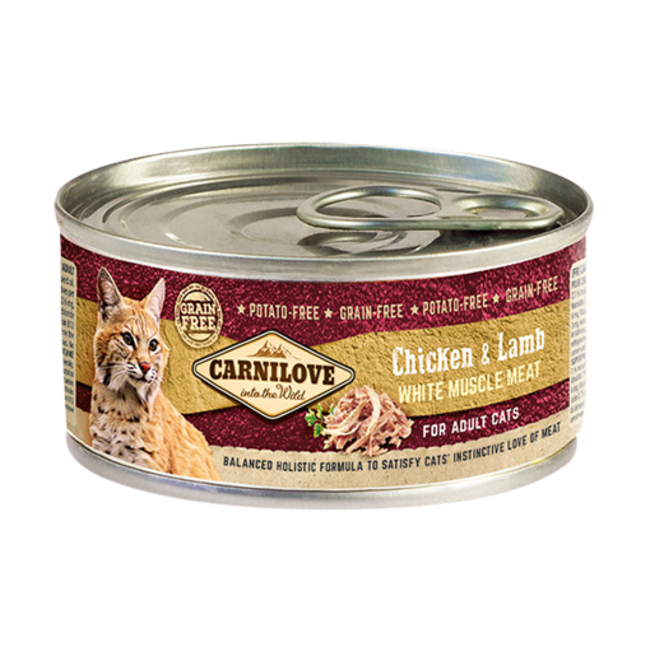 Carnilove Blikvoeding Chicken & Lamb 100 gr