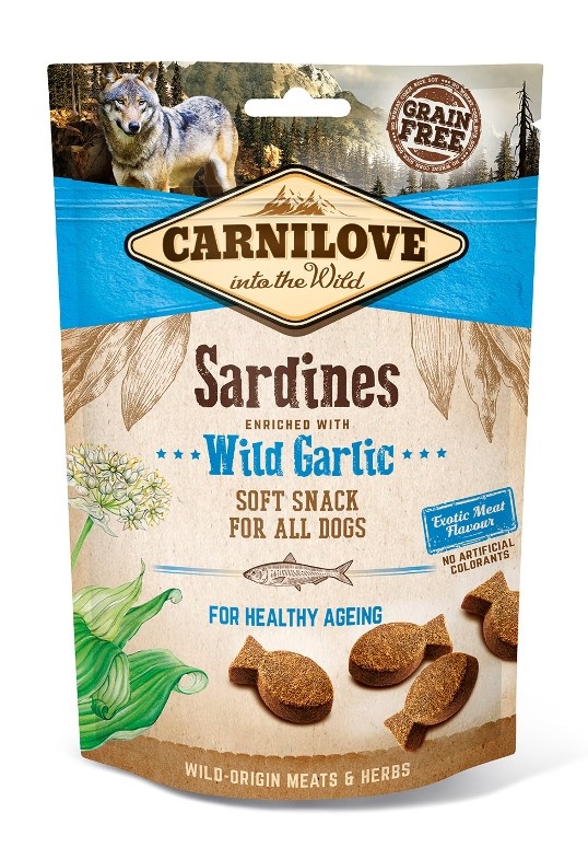 Carnilove Soft Snack Sardines with Wild Garlic 200gr