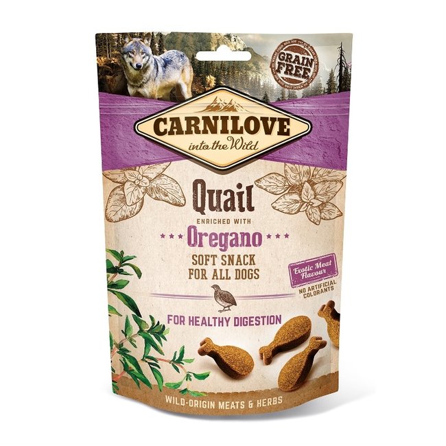 Carnilove Soft Snack Quail with Oregano 200gr