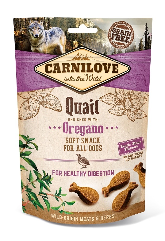 Carnilove Soft Snack Quail with Oregano 200gr