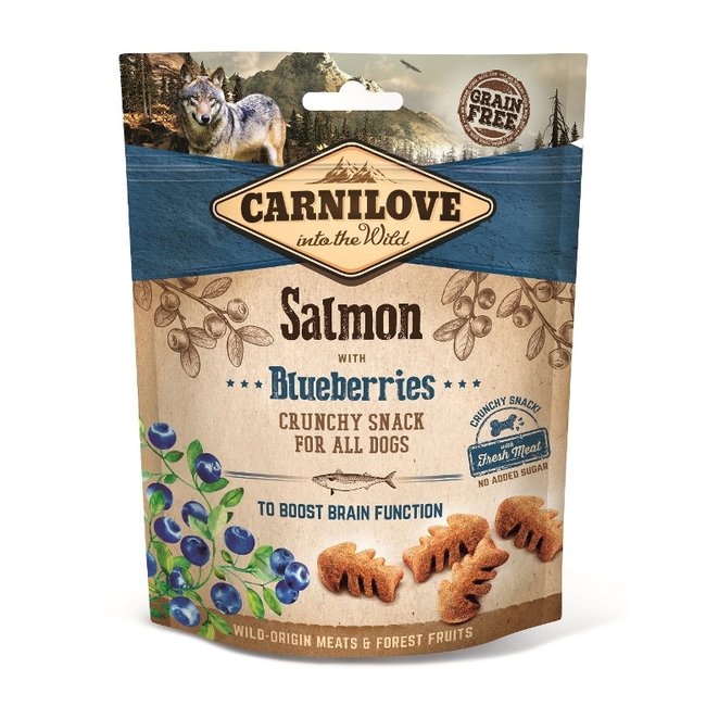 Carnilove Crunchy Snack Salmon with Blueberries 200gr