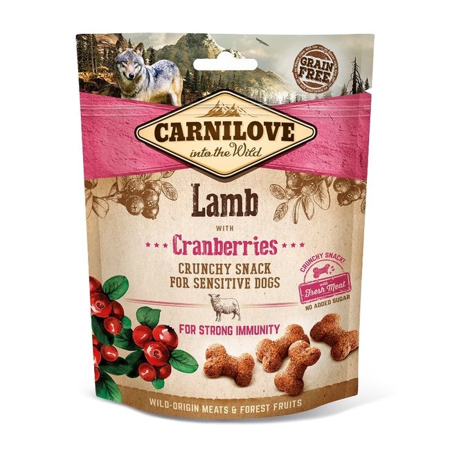 Carnilove Crunchy Snack Lamb with Cranberries 200gr