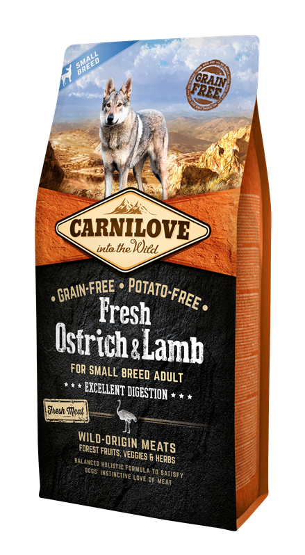 Carnilove Fresh Ostrich & Lamb for small dogs 6kg