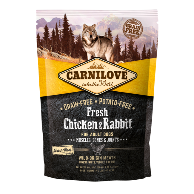 Koopje Voorrecht onder Carnilove Fresh Kip & Konijn | Carnilove verse Hondenbrokken - VoerOnline