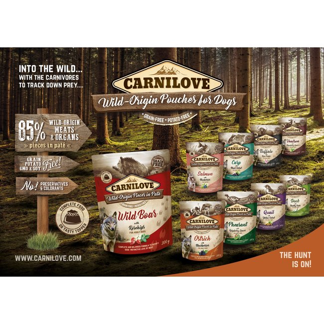 Carnilove Paté Pheasant with Raspberry Leaves 300g