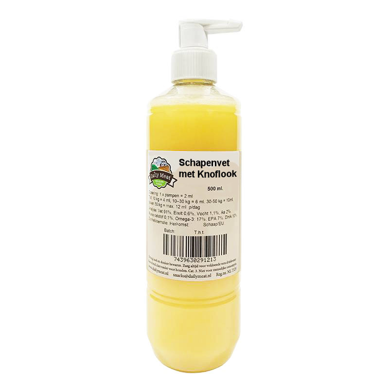DailyMeat Schapenvet Knoflook 500ml