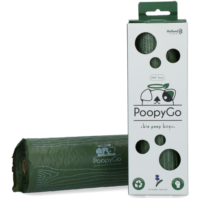 PoopyGo Tissue Box poepzakjes 300 stuks lavendelgeur