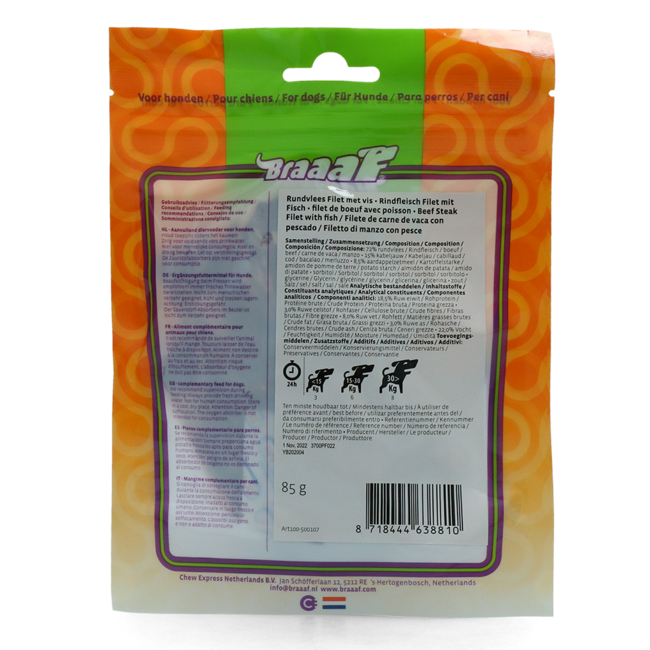 Braaaf Beef Steak Filet - Rund en vis