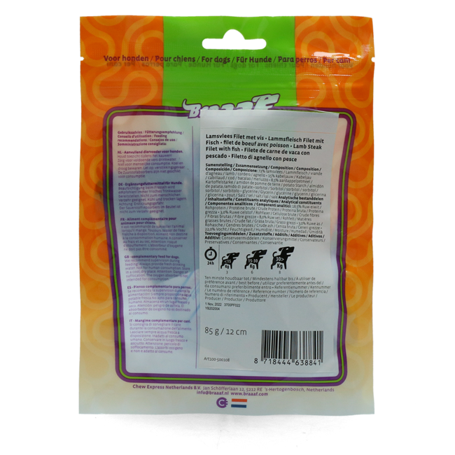 Braaaf Lamb Steak Filet - Lam en vis