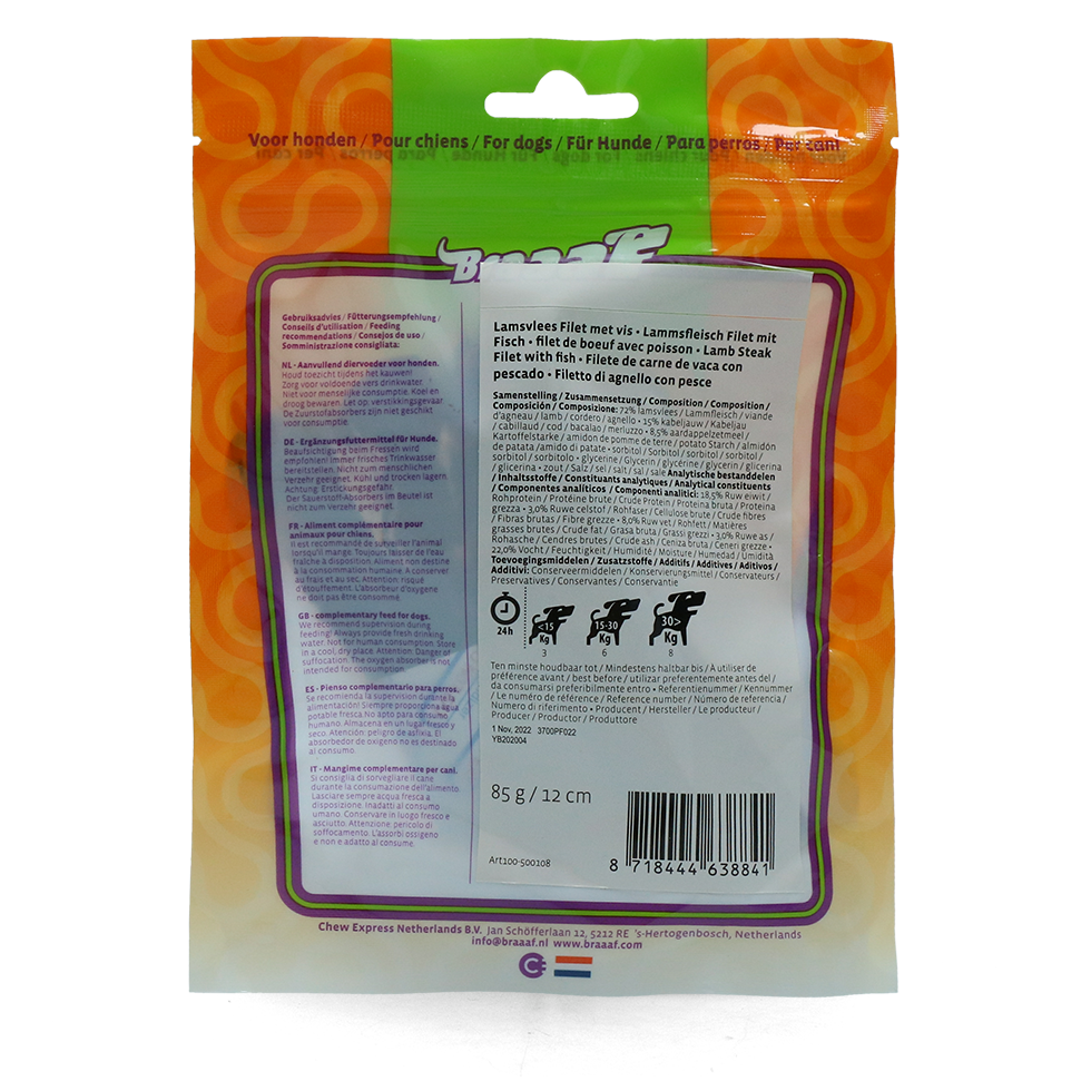Braaaf Lamb Steak Filet - Lam en vis