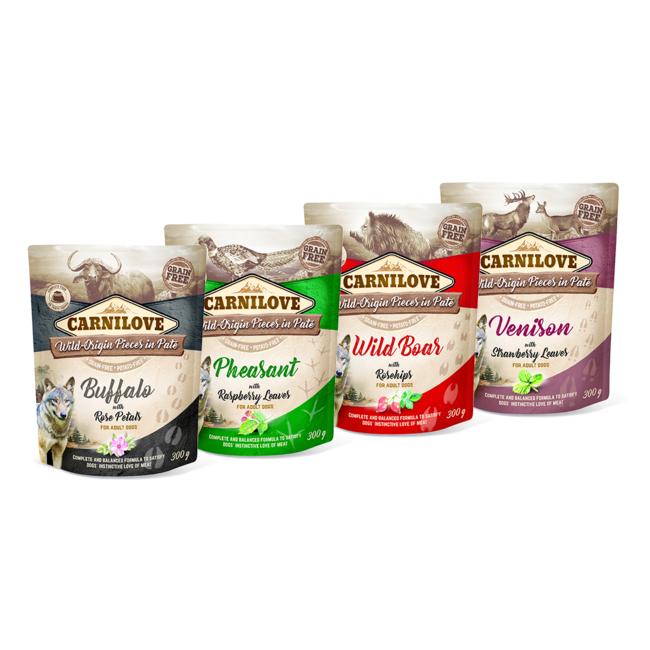 Carnilove Dog Pouch Multipack (4 x 300 gr)
