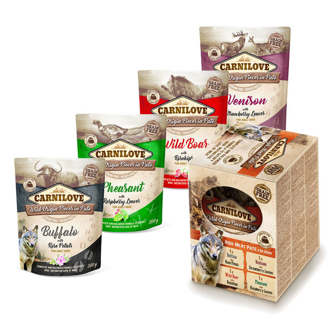 Carnilove Dog Pouch Multipack (4 x 300 gr)