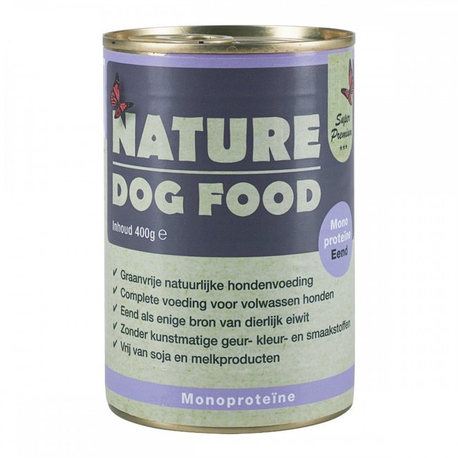 Nature Dog Food Natvoer - Monoproteïne - Eend 6 x 400g