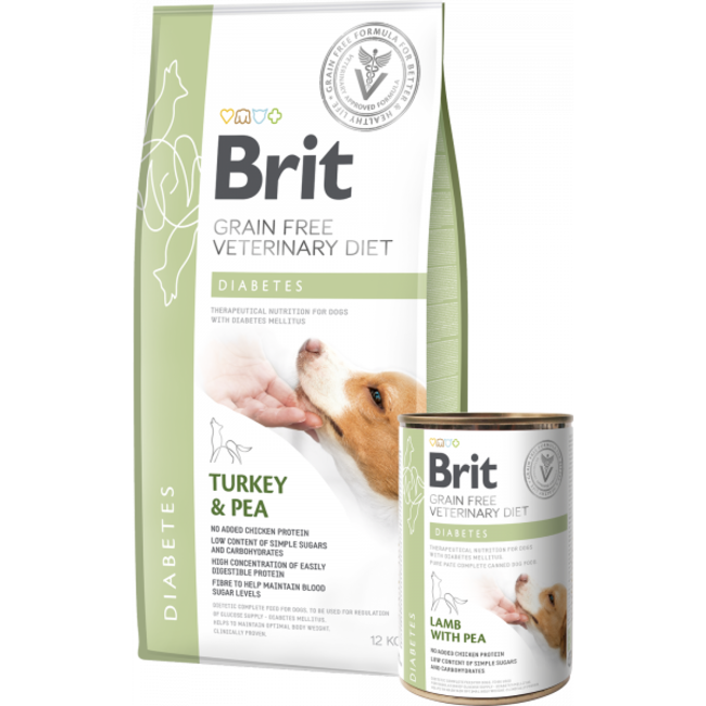 Brit Veterinary Diet Diabetes Turkey & Pea