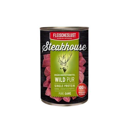 Steakhouse Blik Puur Hert 400gr