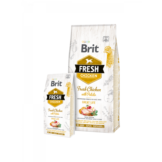 Brit Fresh Chicken with Potato - Adult
