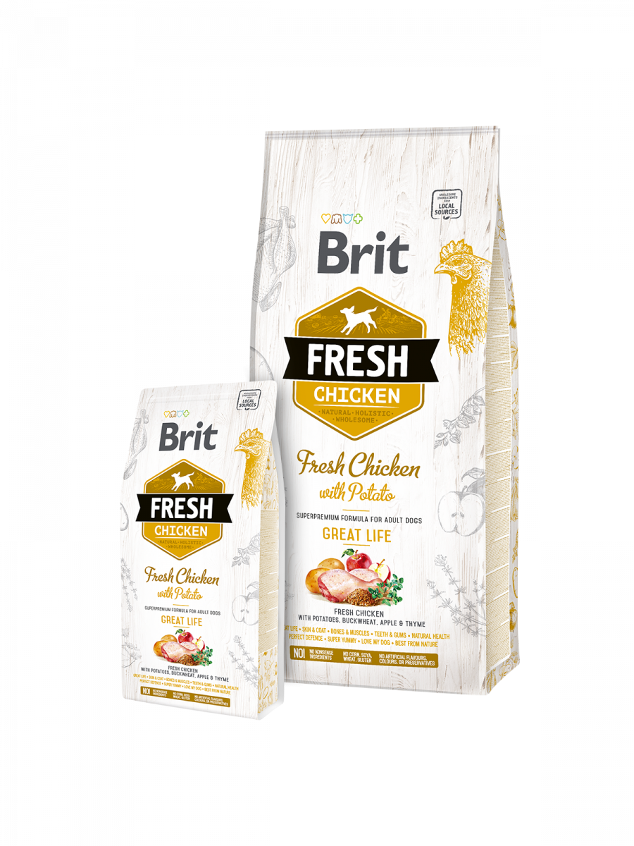 Brit Fresh Chicken with Potato - Adult