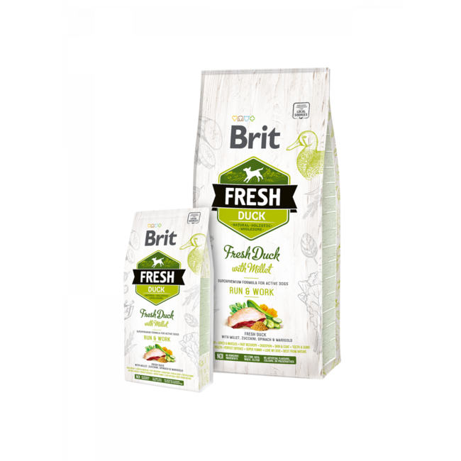 Brit Fresh Duck with Millet - Active Run & Work