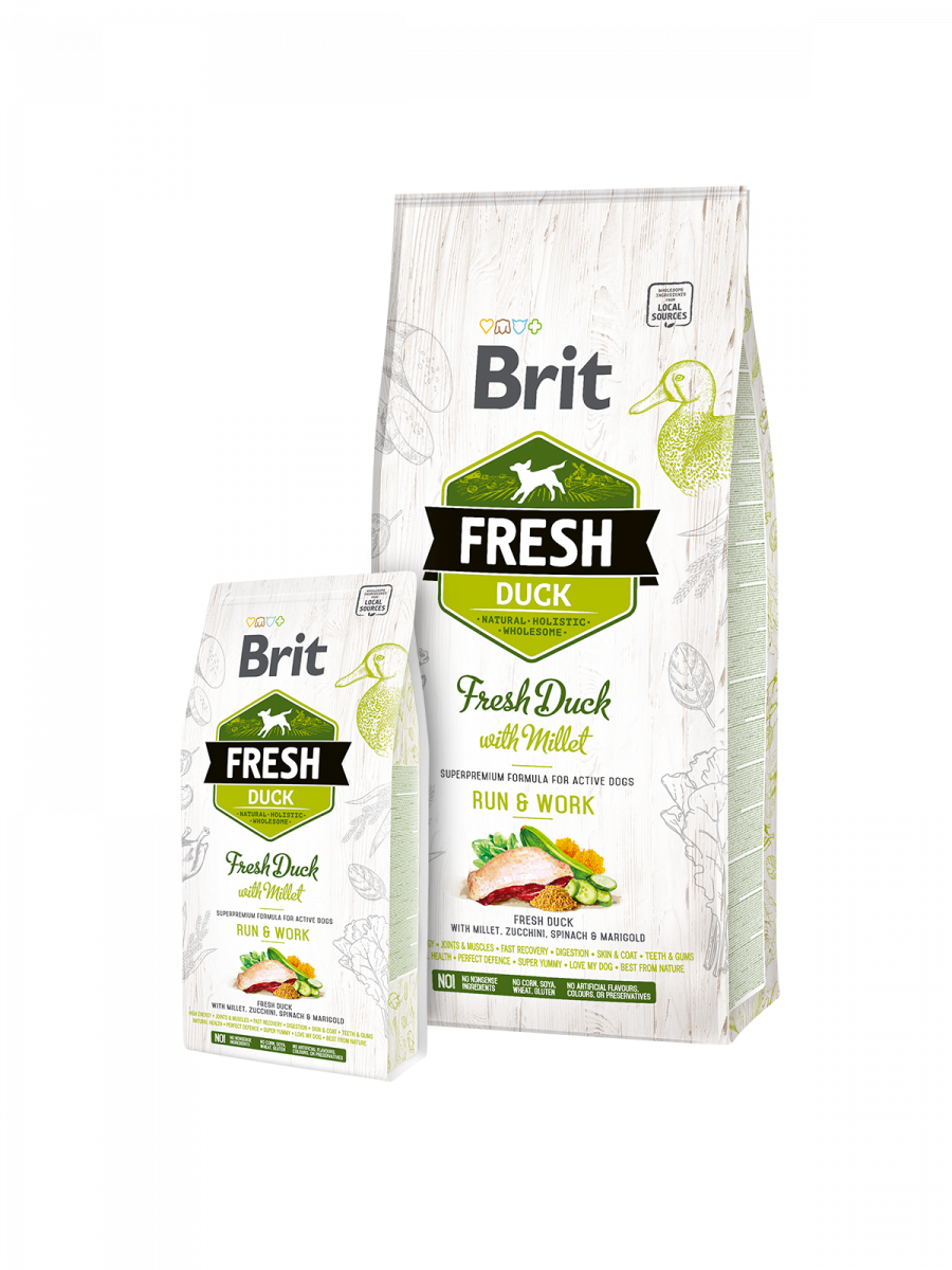 Brit Fresh Duck with Millet - Active Run & Work