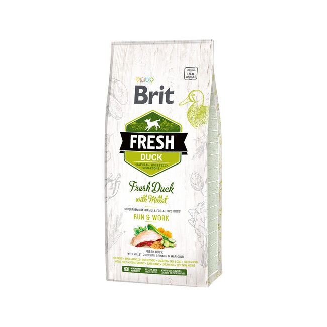 Brit Fresh Duck with Millet - Active Run & Work