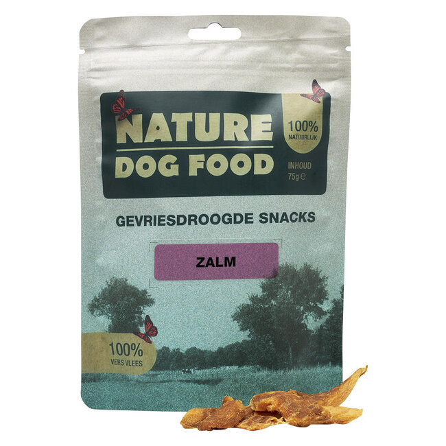 Nature Dog Food Gevriesdroogde Snacks Zalm