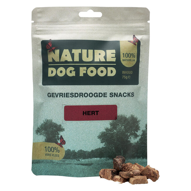 Nature Dog Food Gevriesdroogde Snacks Hert
