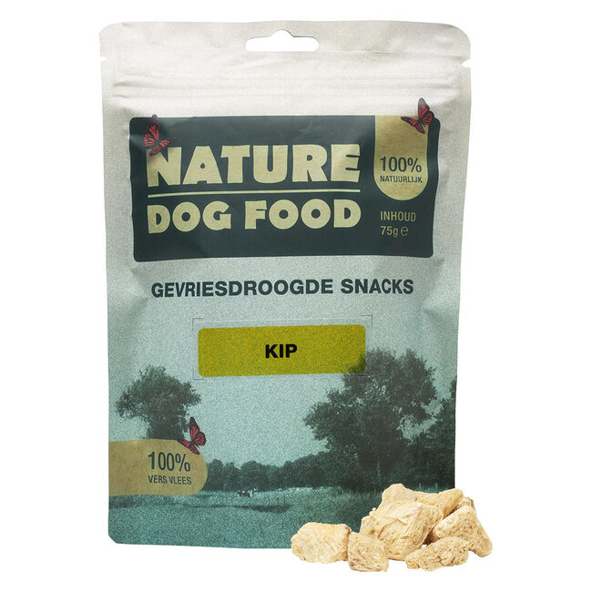 Nature Dog Food Gevriesdroogde Snacks Kip