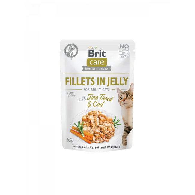 Brit Care Cat Pouch Trout & Cod in Jelly 85g