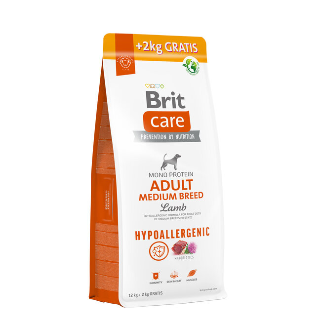 Brit Care - Dog - Hypoallergenic Adult Medium Breed - Lam