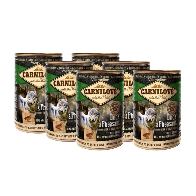 Carnilove blikvoeding Eend & Fazant 6 x 400g