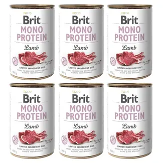 Brit Brit Mono Protein Lamb 6 x 400 gram