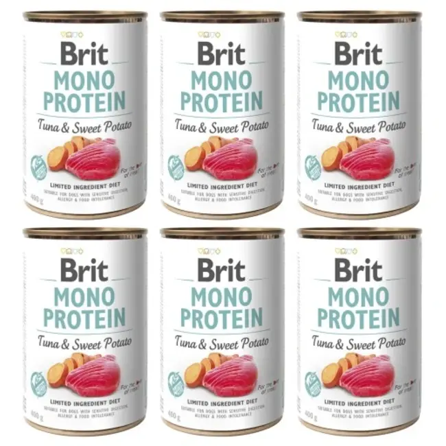 Brit Mono Protein Tuna & Sweet Potato 6 x 400 gram