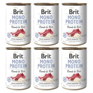 Brit Brit Mono Protein Lamb & Rice 6 x 400 gram