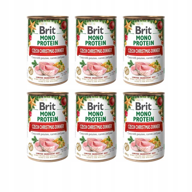 Brit Mono Protein Christmas Dinner 6 x 400g