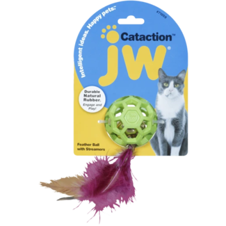 JW Pet JW Cataction Feather Ball