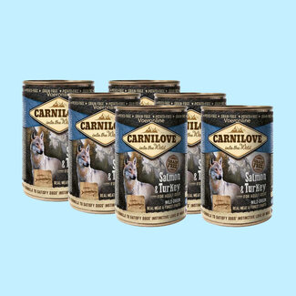 Carnilove Carnilove blikvoeding Zalm & Kalkoen 6 x 400g