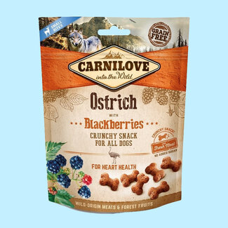 Carnilove Carnilove Crunchy Snack Ostrich with Blackberries 200gr