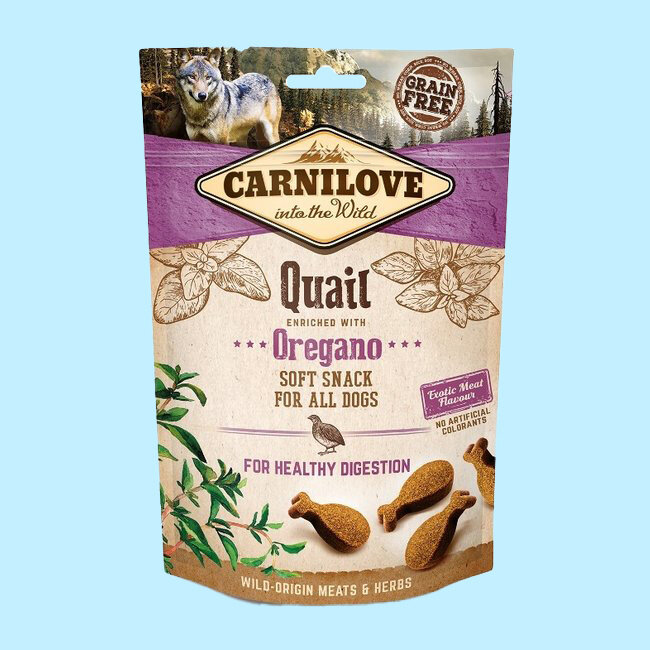 Carnilove Soft Snack Quail with Oregano 200gr