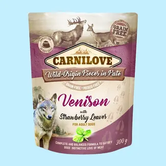 Carnilove Carnilove Paté Venison with Strawberry Leaves 300g