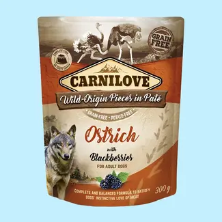 Carnilove Carnilove Paté Ostrich with Blackberries 300g