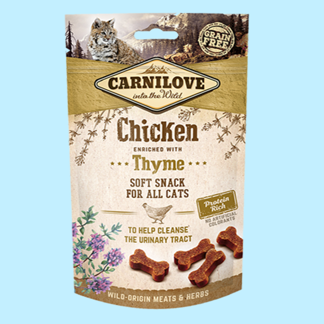 Carnilove kattensnacks soft snack - Kip met tijm