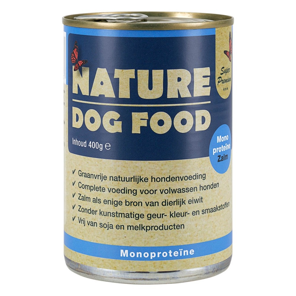 Nature Dog Food Natvoer Zalm 6 x 400 gr thumbnail 2