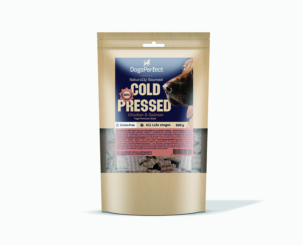 DogsPerfect - Premium Cold Pressed Chicken & Salmon - 14 kg thumbnail 4