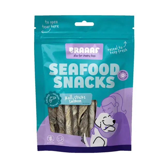 Braaaf Salmon Roll Sticks 12 cm