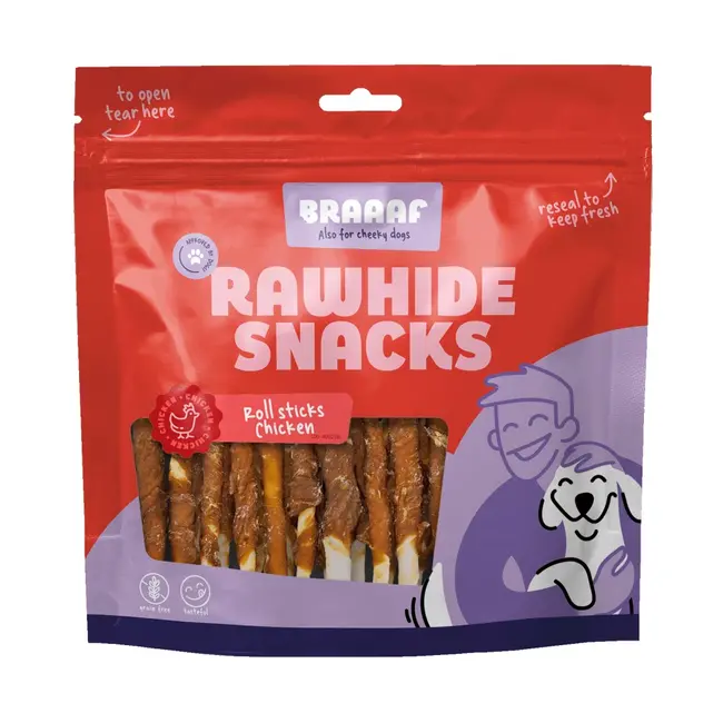 Braaaf Roll Sticks Kip (30st)