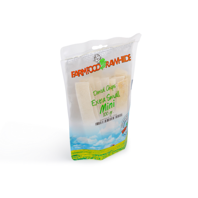 Farm Food Rawhide Dental Chips extra small mini