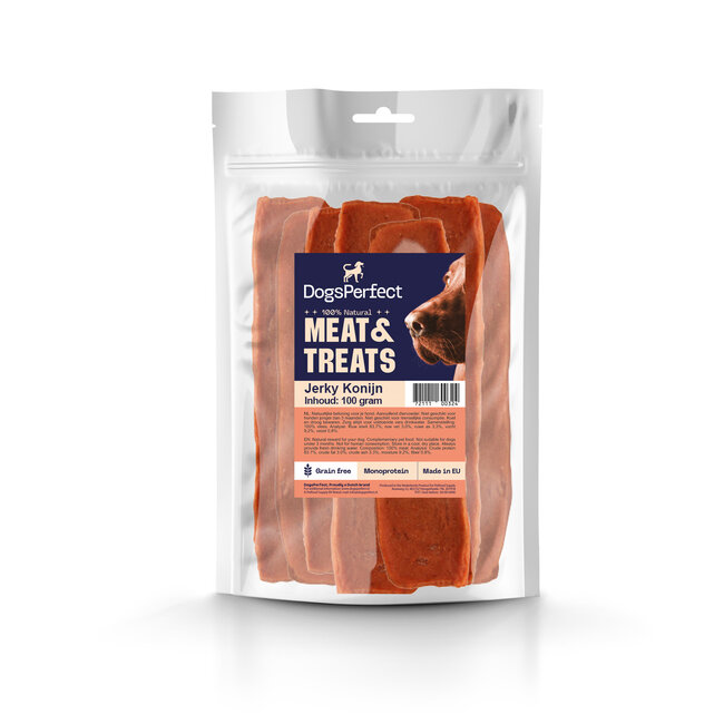 DogsPerfect Jerky Konijn 100gr