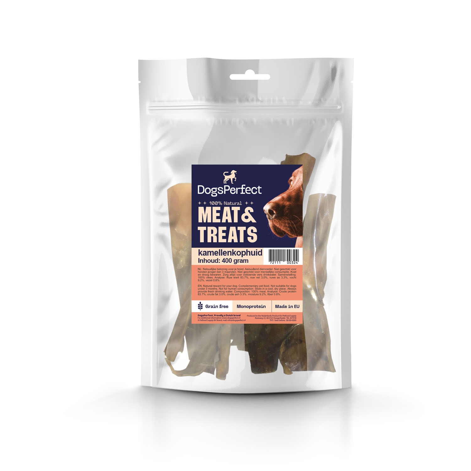 DogsPerfect Kamelenkophuid 250gr