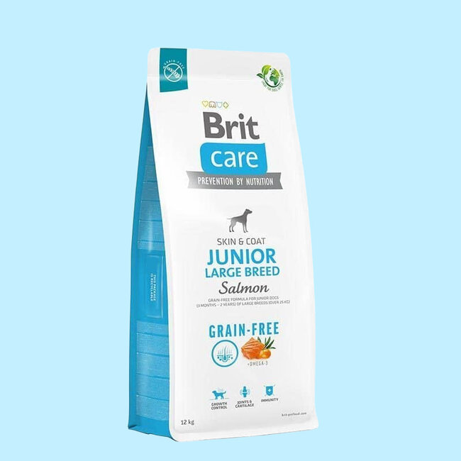 Brit Care Dog Grain-free Junior Large Breed - Zalm
