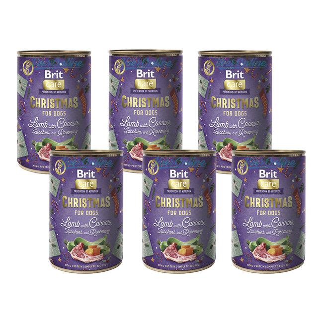 Brit Mono Protein Christmas Dinner 6 x 400g